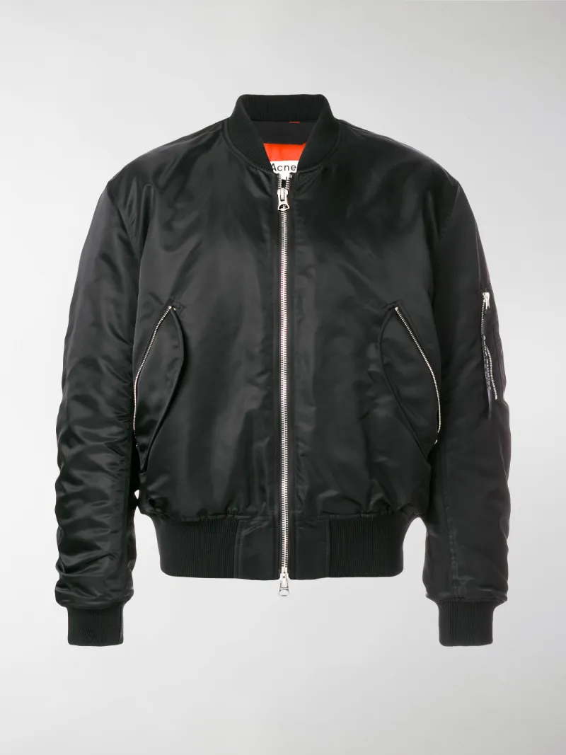 acne studios black bomber jacket