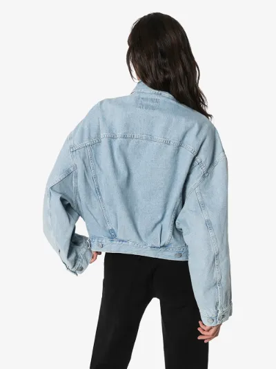 acne studios cropped denim jacket