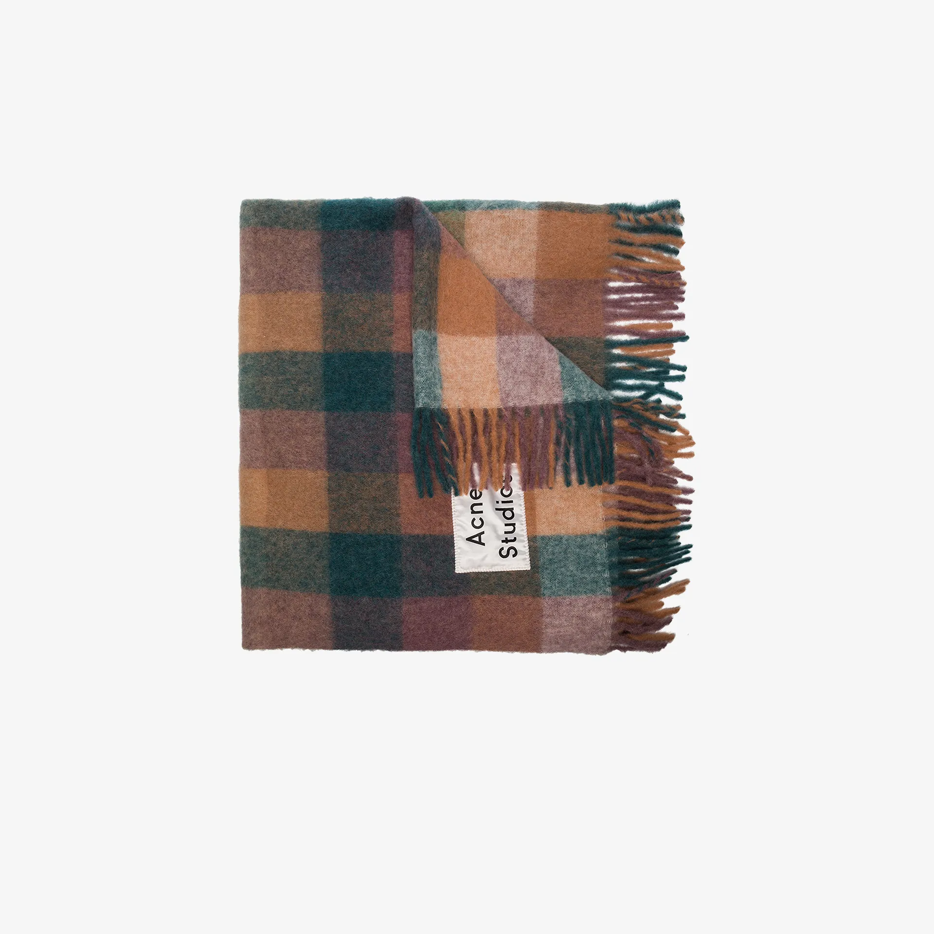 acne studios plaid scarf
