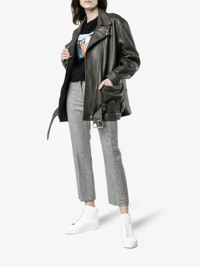 acne myrtle leather jacket