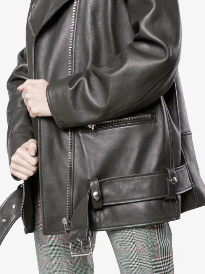 acne myrtle leather jacket