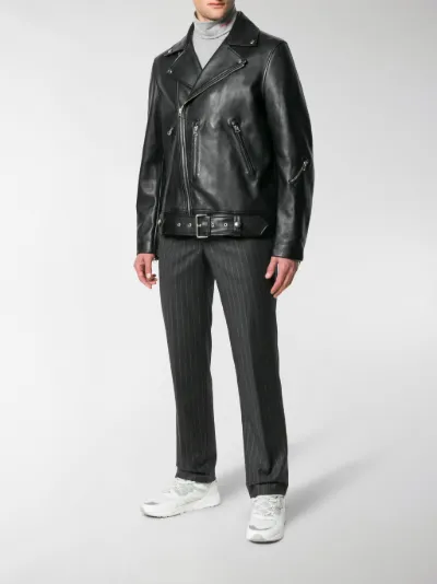 acne nate leather jacket