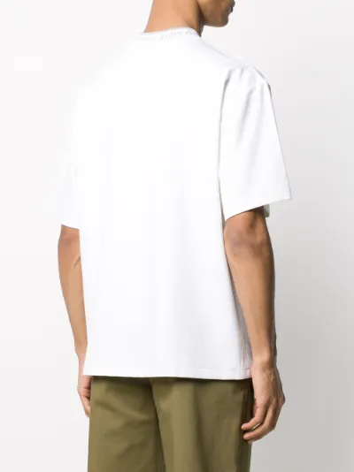 Acne Studios ribbed-collar logo T-shirt | Eraldo.com US