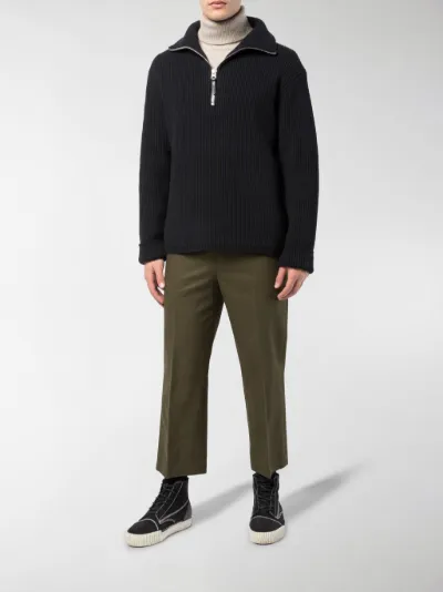 acne studios half zip