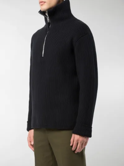 acne zip sweater