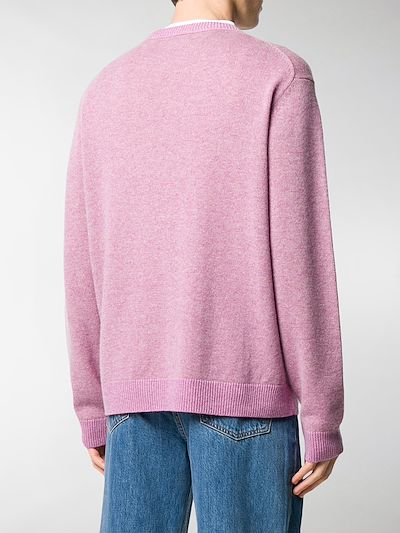 acne studios purple cardigan