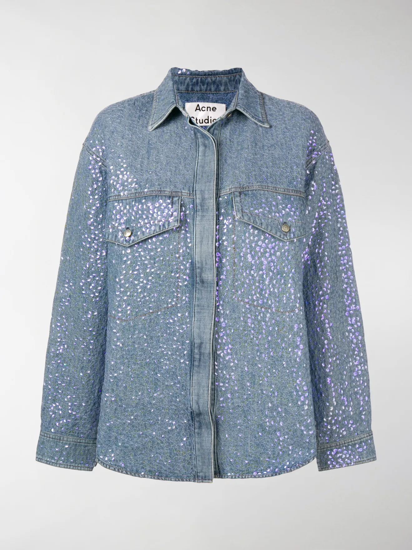 sequin jean jacket