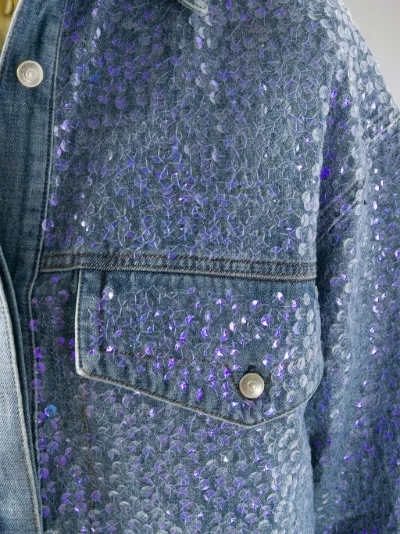 denim and sequin jacket