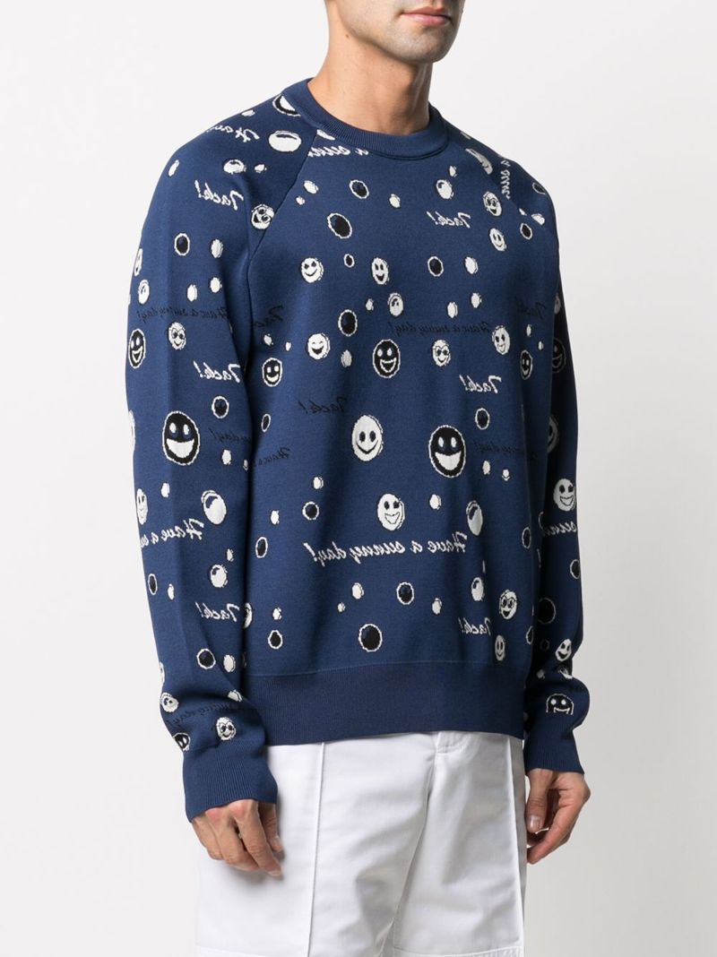 Acne Studios smiley face logo-printed sweatshirt | Eraldo.com JP