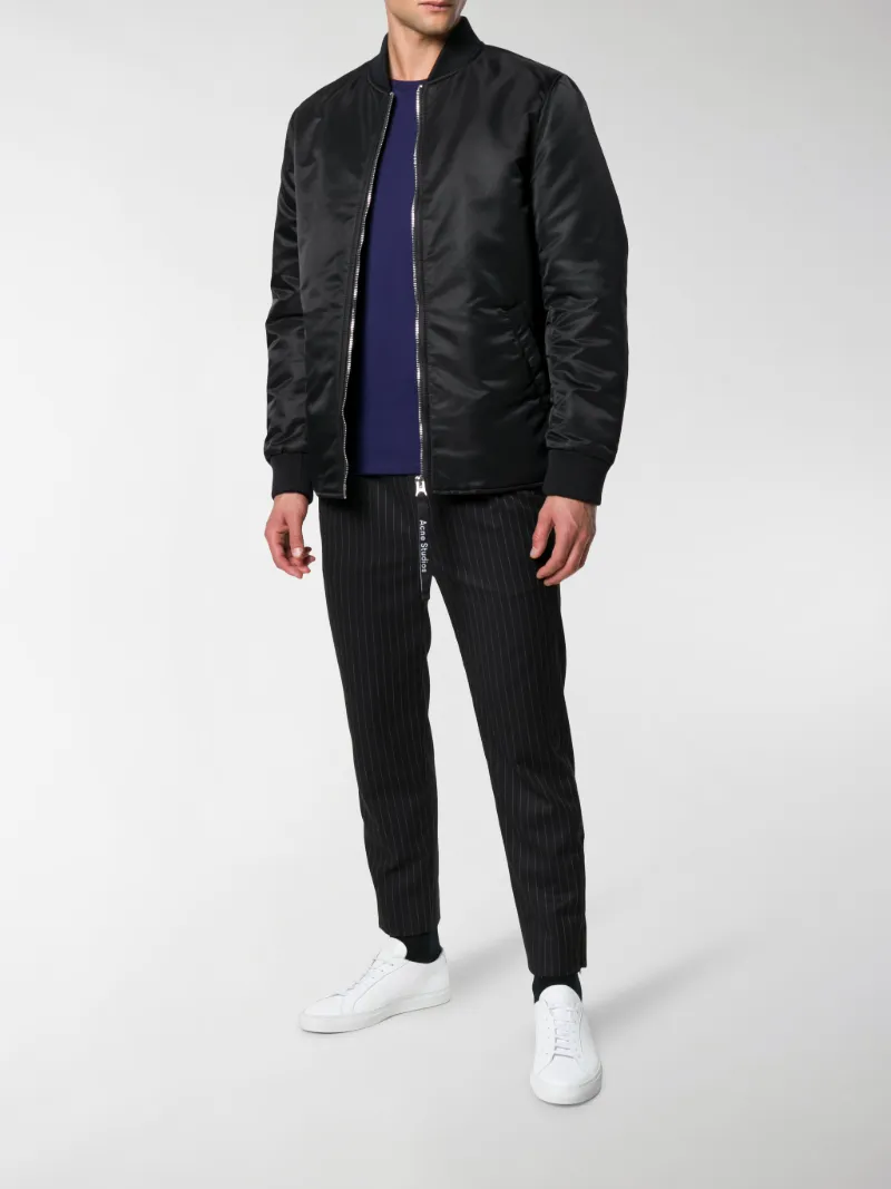 acne studios black bomber jacket