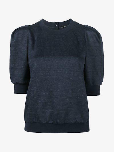 short puff sleeve sweatshirt