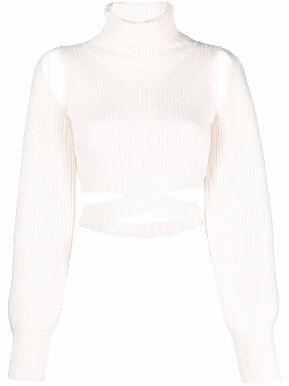 cropped cut out sweater