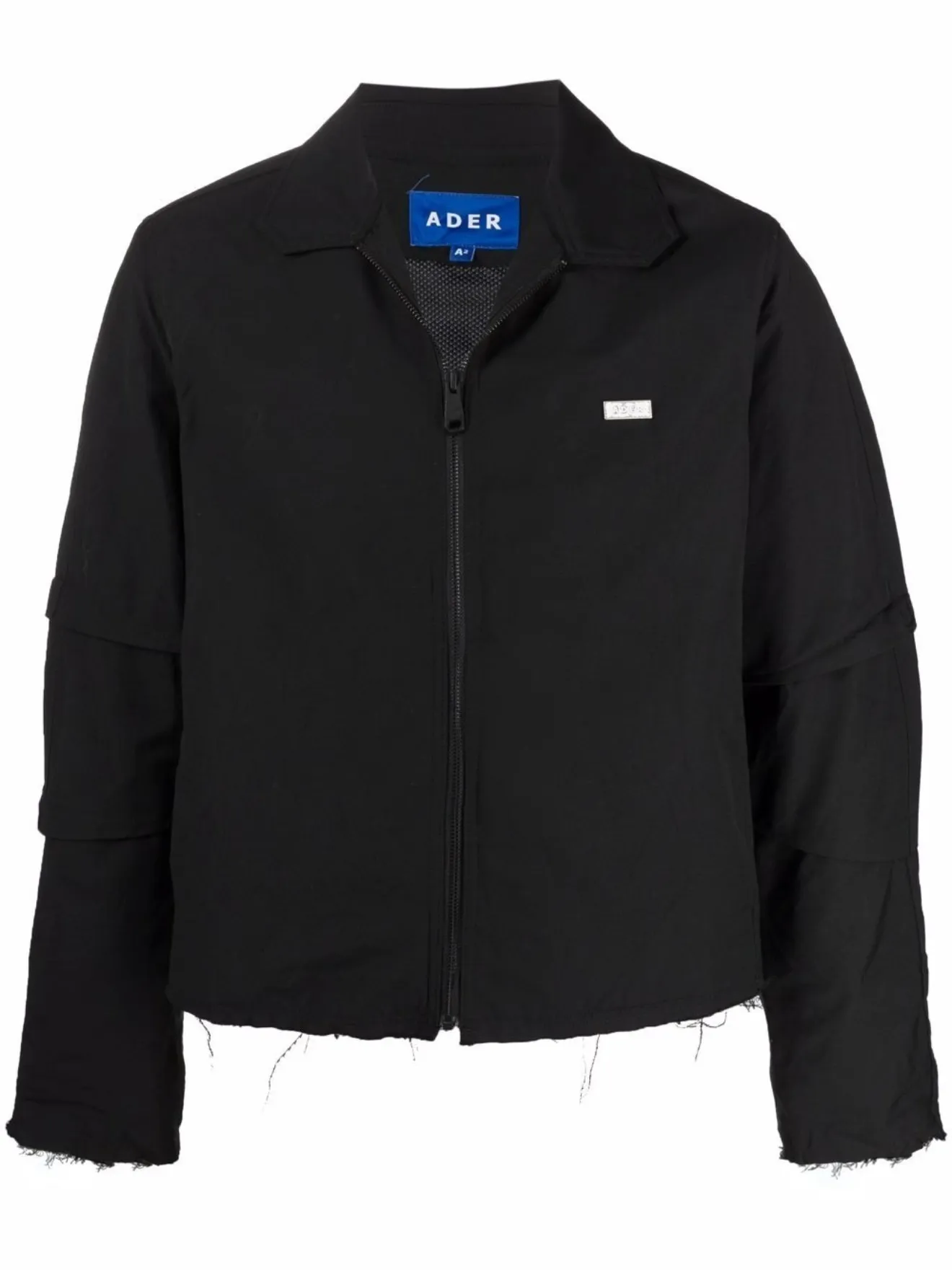 Ader Error Giacca-camicia con orlo sfrangiato nero | MODES