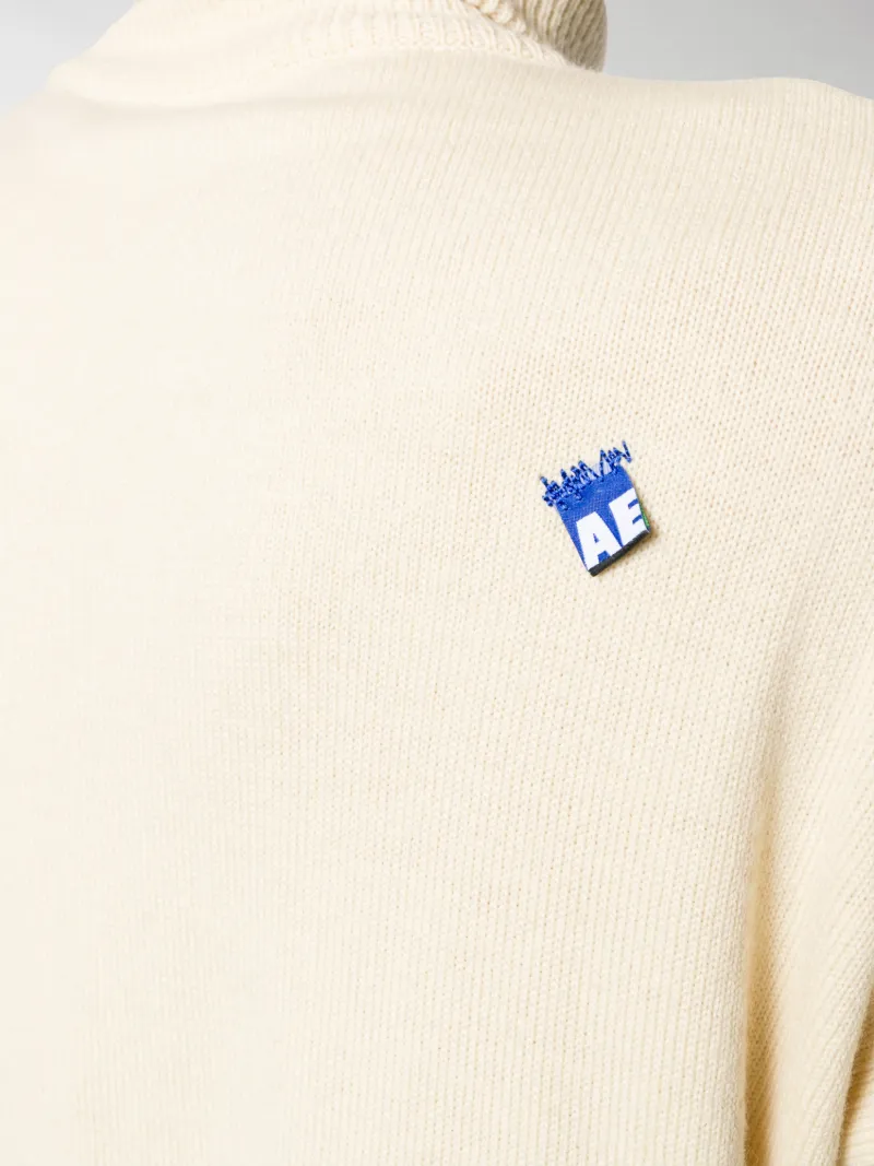 Ader Error Mount logo rollneck jumper white Wool | MODES Ader Error Mount logo rollneck jumper white Wool | MODES