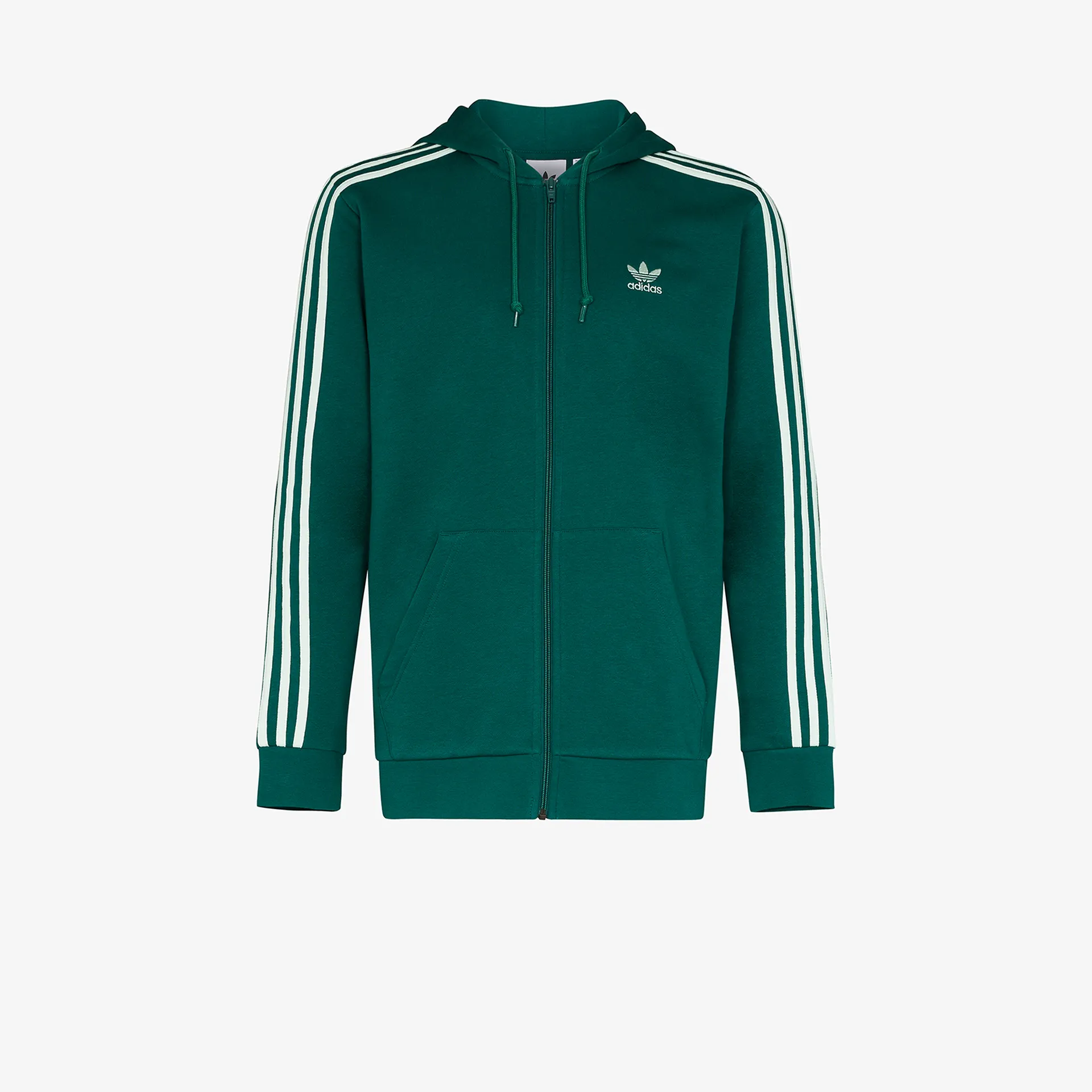 green adidas zip up