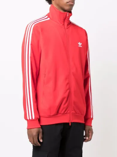 adidas beckenbauer jacket red