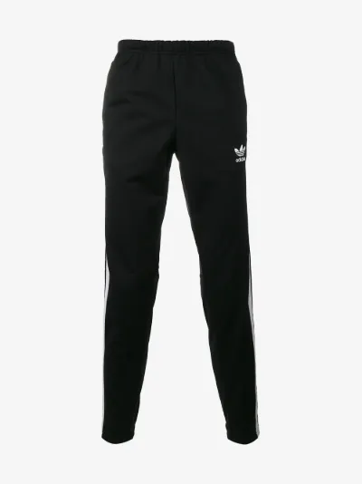 adidas black popper track pants