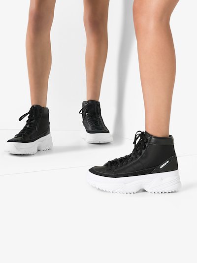 adidas Black Kiellor Xtra high top sneakers | Browns