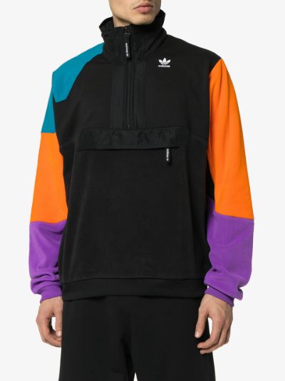 black and orange adidas jacket