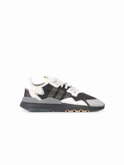 Adidas nite jogger black and white sale