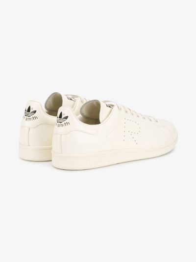 cream leather trainers