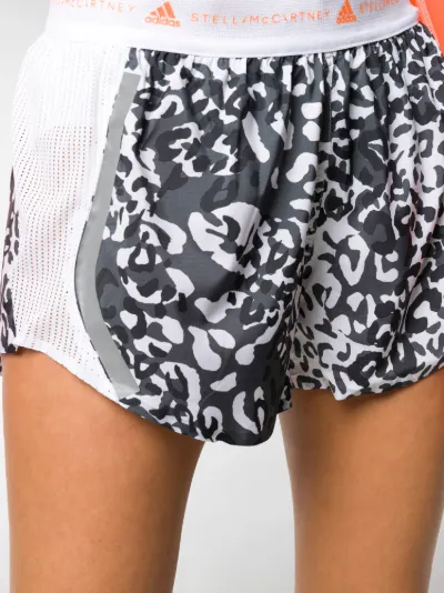 animal print running shorts