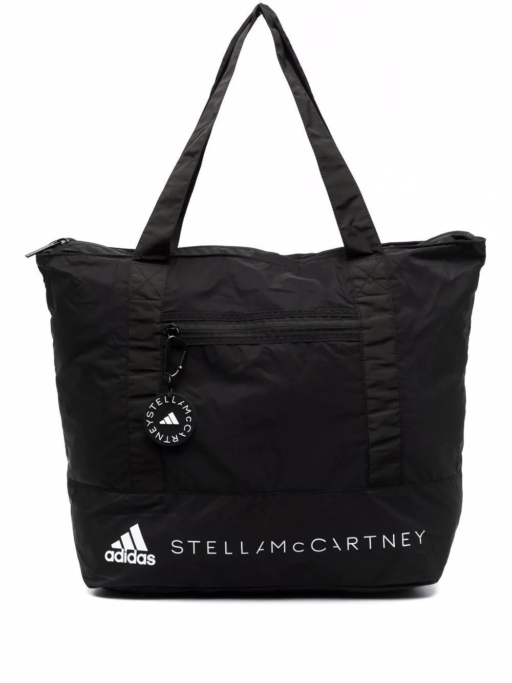 Borsa in poliestere riciclato con stampa logo Stella McCartney Franzese  Junior