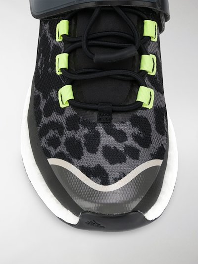 Adidas By Stella Mccartney Outdoor Boost Leopard Print Sneakers Black Modes
