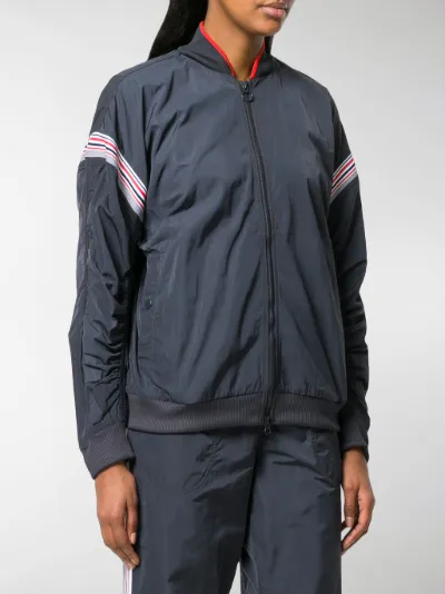 adidas track jacket grey