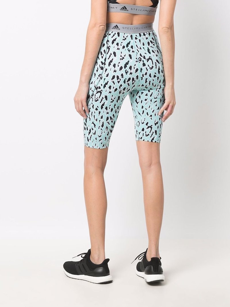 Adidas By Stella Mccartney Truepurpose High Waist Bike Shorts Blue Modes