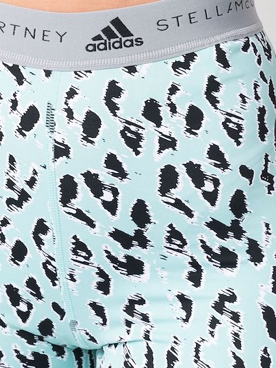 Adidas By Stella Mccartney Truepurpose High Waist Bike Shorts Blue Modes