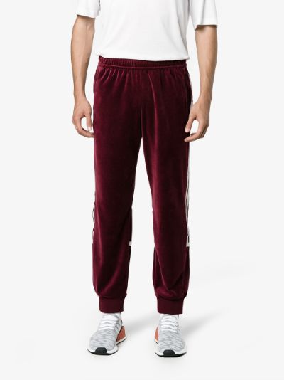 adidas velour cuffed track pant