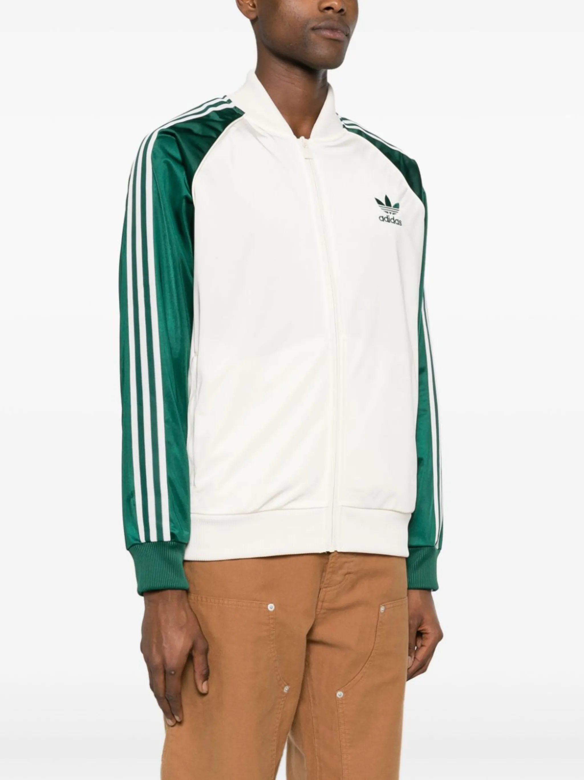 Adidas embroidered bomber jacket on sale