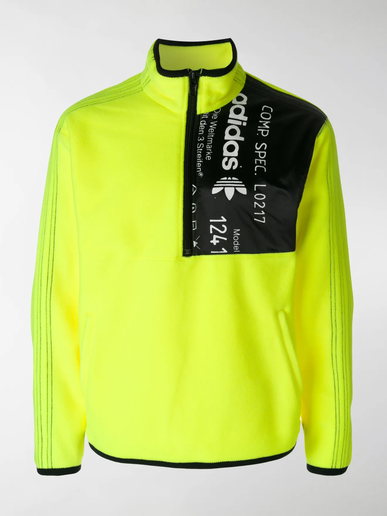 adidas Felpa con inserto giallo | MODES