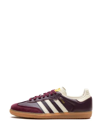 Maroon and gold adidas 2025
