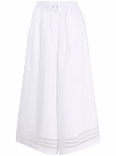 sheer wide leg trousers