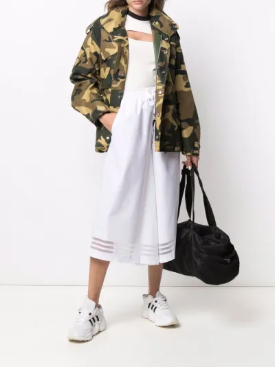sheer wide leg trousers