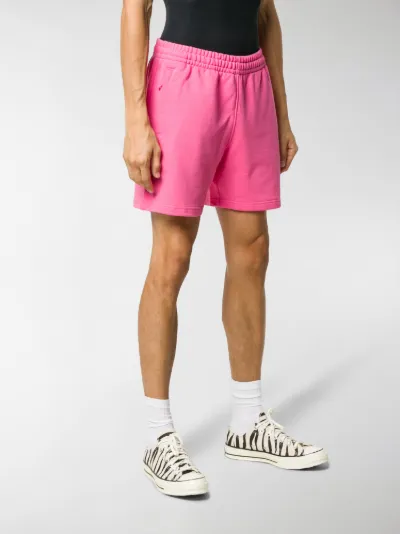 adidas x Pharrell Williams embroidered logo track shorts pink | MODES