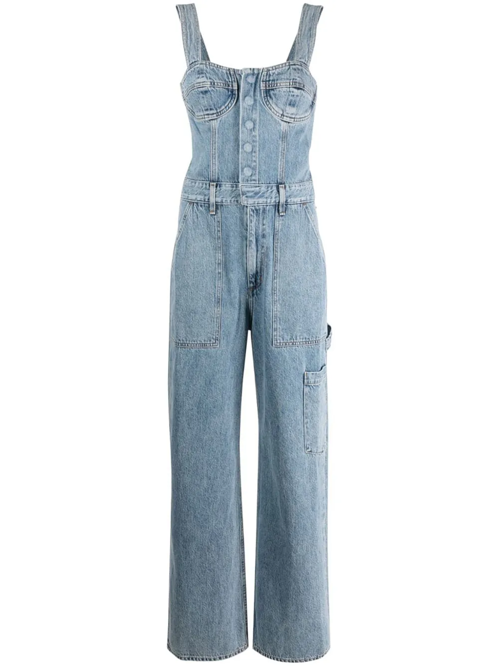 Pandora straight-leg denim jumpsuit | AGOLDE | Eraldo.com