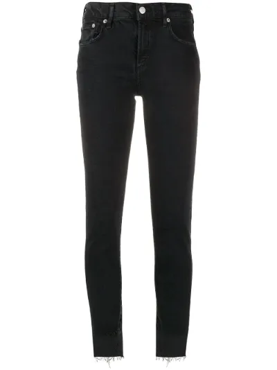 AGOLDE Toni mid-rise skinny jeans black 