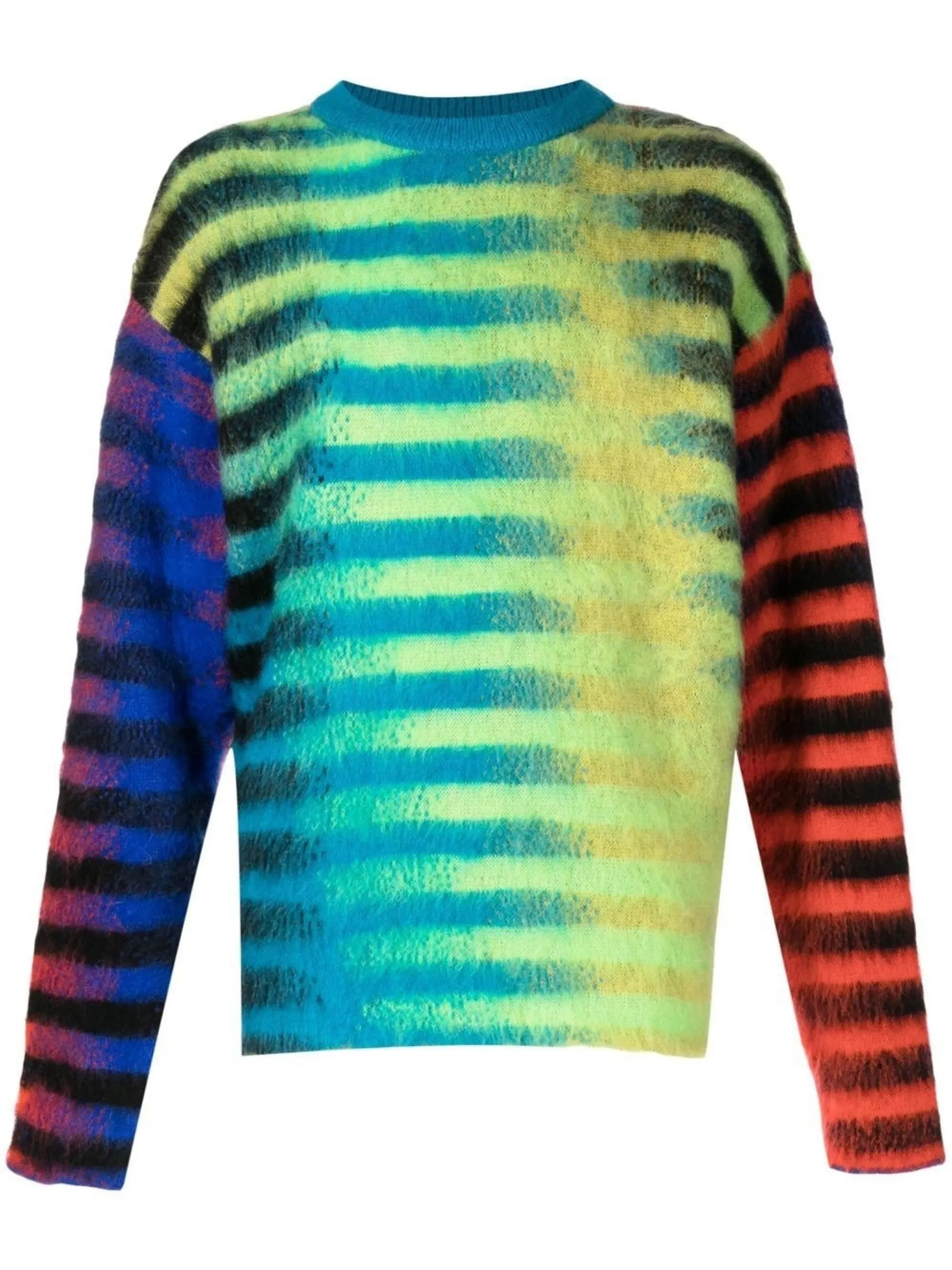 AGR gradient stripe mohair-blend jumper | Eraldo.com FK