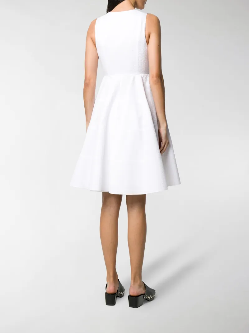 a line square neck dress