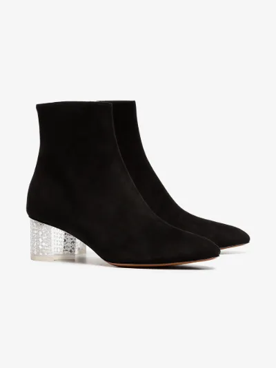 perspex heel ankle boots