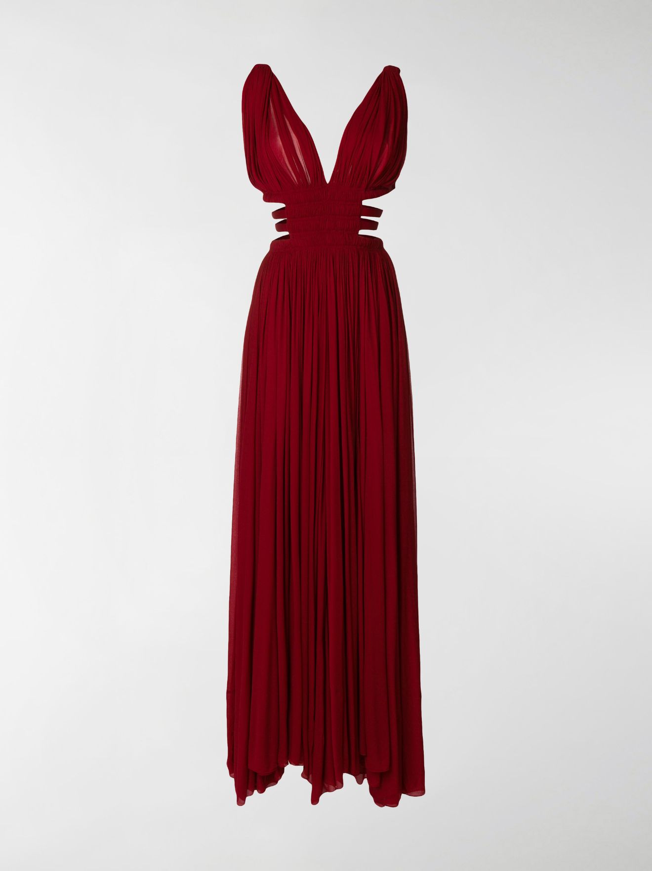 alaia dress red