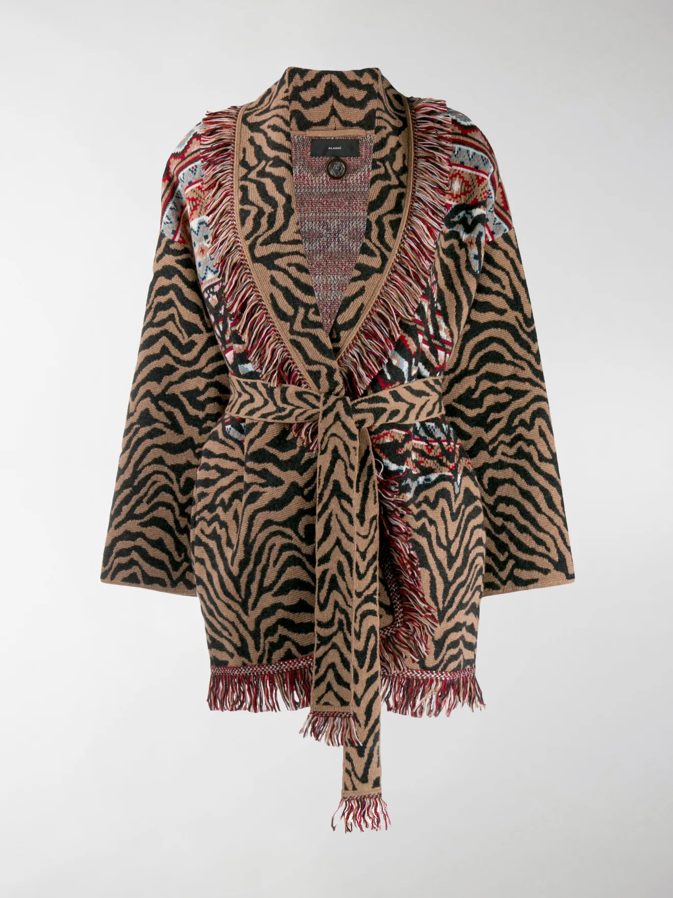 alanui leopard cardigan