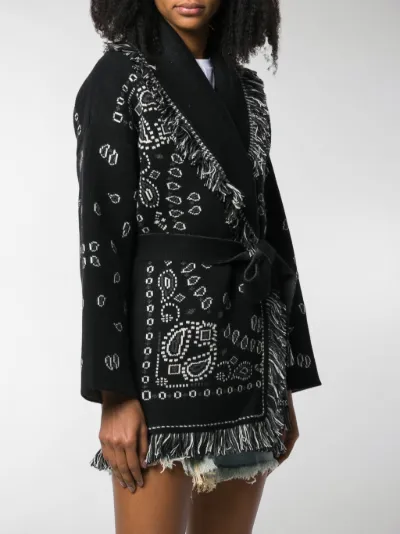 alanui bandana cardigan
