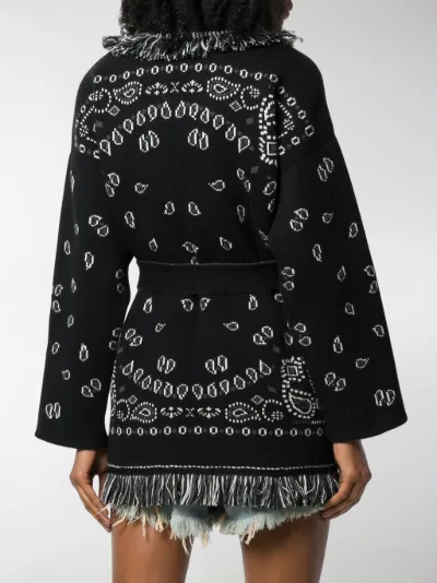 alanui bandana cardigan
