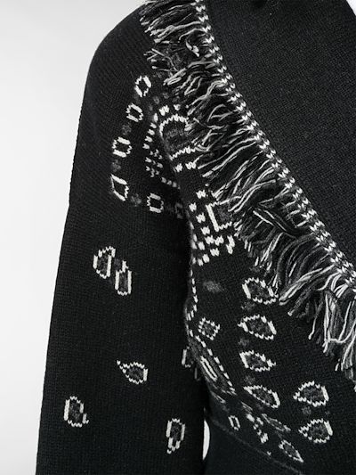 alanui bandana cardigan