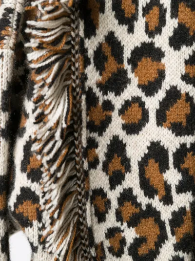 alanui leopard cardigan