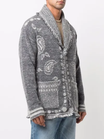 grey wooly cardigan